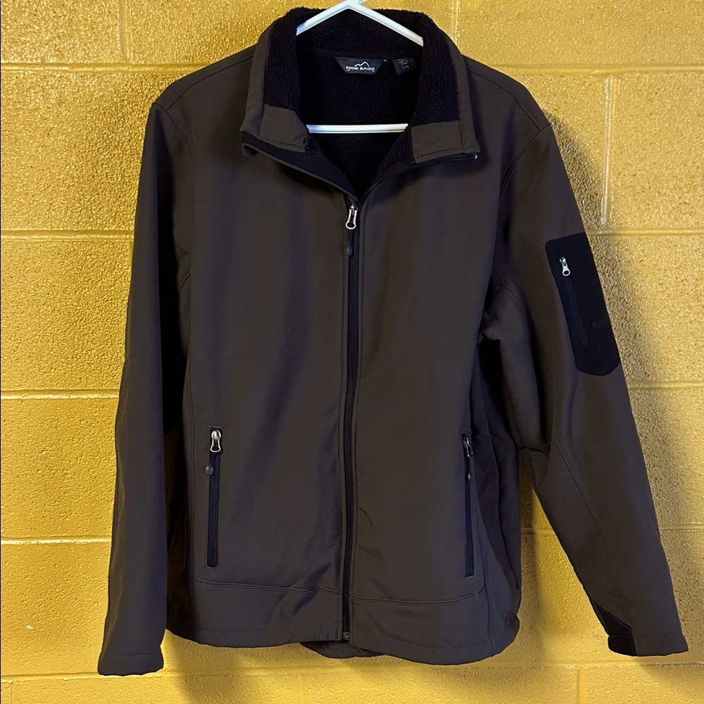 Eddie Bauer Men's Dark Brown soft shell Jacket